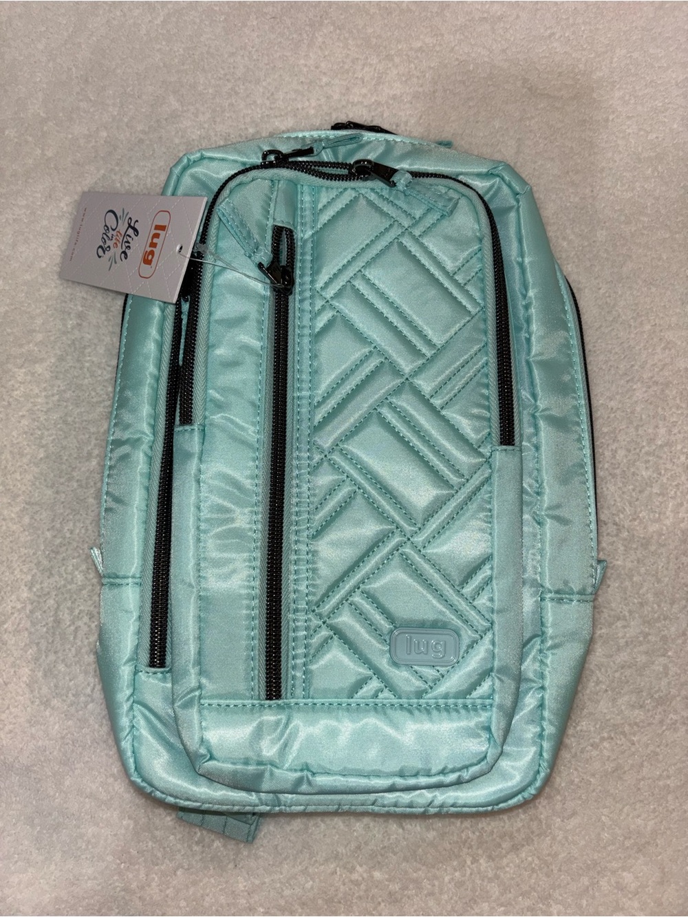 Lug tailback sling bag aquamarine